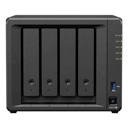 Synology DiskStation DS925+ data-opslag-server NAS Ryzen Embedded V1500B 4 GB DDR4 0 TB Zwart - Image 2