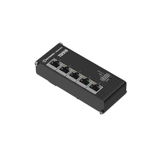 Teltonika NETWORKS TSF010 Flat Ethernet Switch Unmanaged Fast Ethernet (10/100) DIN rail Zwart - Image 4