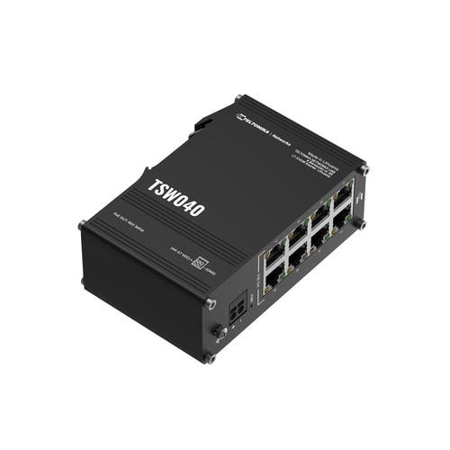Teltonika NETWORKS TSW040 8-Port PoE+ Switch Unmanaged Fast Ethernet (10/100) Power over Ethernet (PoE) Zwart - Image 5