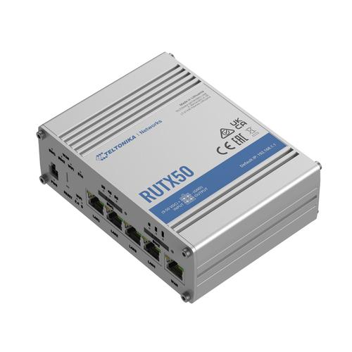 Teltonika RUTX50 draadloze router Gigabit Ethernet 5G Roestvrijstaal - Image 1