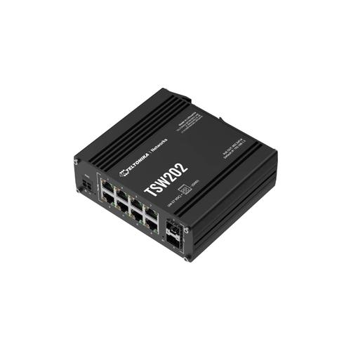 Teltonika TSW202 Managed L2 Gigabit Ethernet (10/100/1000) Power over Ethernet (PoE) Aluminium, Blauw - Image 2