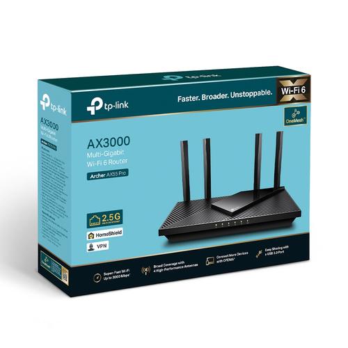 TP-Link Archer AX55 Pro draadloze router Gigabit Ethernet Dual-band (2.4 GHz / 5 GHz) Zwart - Image 7