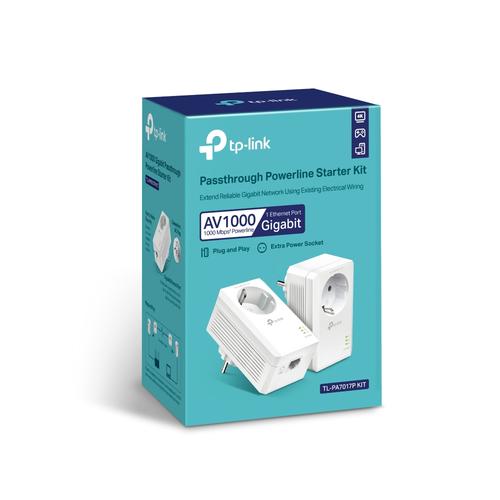 TP-Link AV1000 Gigabit Passthrough Powerline Starter Kit - Image 8