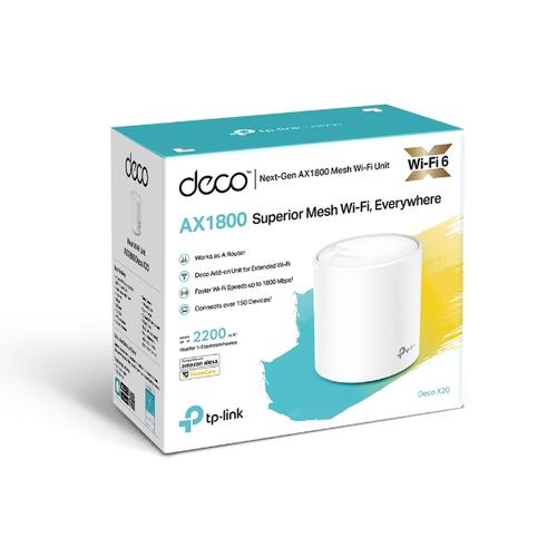 TP-Link Deco X20 (1-pack) Dual-band (2.4 GHz / 5 GHz) Wi-Fi 5 (802.11ac) Wit 2 Intern - Image 2