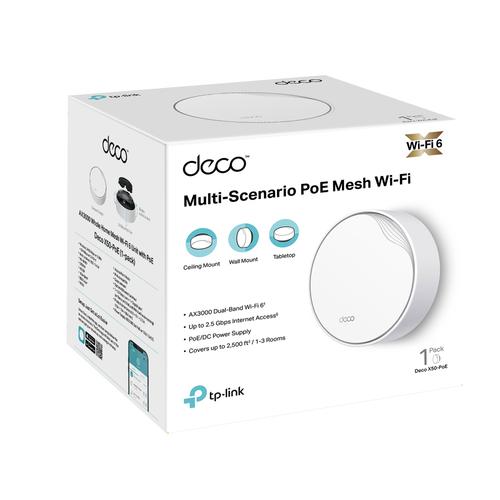 TP-Link DECO X50-POE(1-PACK) mesh-wifi-systeem Dual-band (2.4 GHz / 5 GHz) Wi-Fi 6 (802.11ax) Wit 2 Intern - Image 6