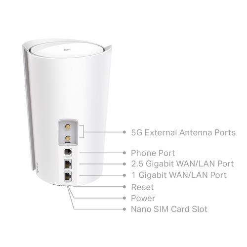 TP-Link Deco X80-5G Dual-band (2.4 GHz / 5 GHz) Wi-Fi 6 (802.11ax) Zwart 2 Intern - Image 2