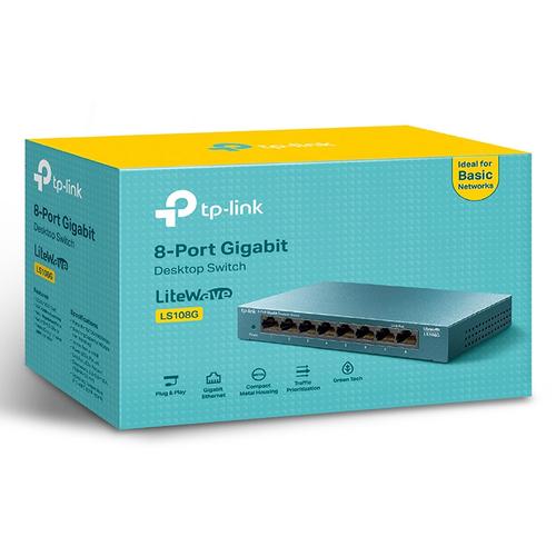 TP-Link LS108G netwerk-switch Unmanaged Gigabit Ethernet (10/100/1000) Blauw - Image 4