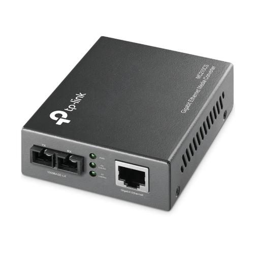 TP-Link MC210CS netwerk media converter 1000 Mbit/s 1310 nm Single-mode Zwart