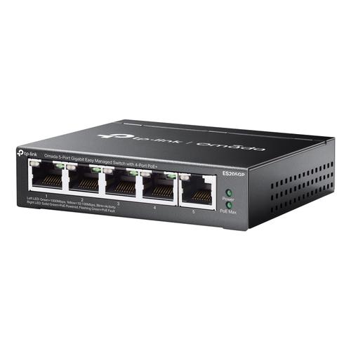 TP-Link Omada ES205G Managed Gigabit Ethernet (10/100/1000) Power over Ethernet (PoE) Zwart - Image 3