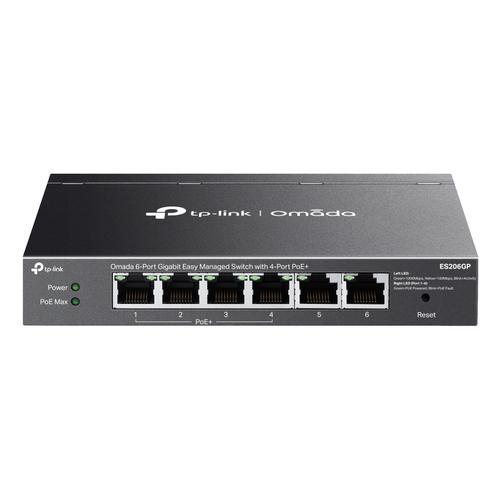 TP-Link Omada ES206GP netwerk-switch Managed Gigabit Ethernet (10/100/1000) Power over Ethernet (PoE) Zwart - Image 1