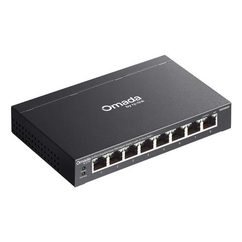 TP-Link Omada ES208GP netwerk-switch Managed L2 Gigabit Ethernet (10/100/1000) Power over Ethernet (PoE) DIN rail Zwart - Image 4