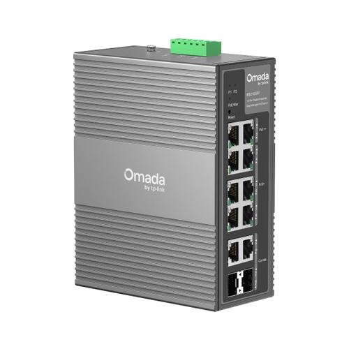 TP-Link Omada IES210GPP netwerk-switch Managed Gigabit Ethernet (10/100/1000) Power over Ethernet (PoE) DIN rail Grijs - Image 1
