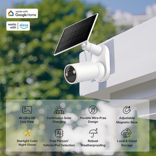 TP-Link Tapo C460 KIT Kogel (vorm) IP-beveiligingscamera Buiten 3840 x 2160 Pixels Muur - Image 2