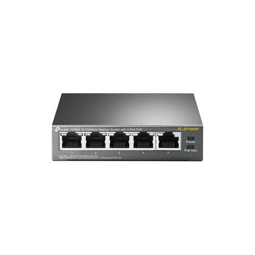 TP-Link TL-SF1005P netwerk-switch Unmanaged Fast Ethernet (10/100) Power over Ethernet (PoE) Zwart - Image 1