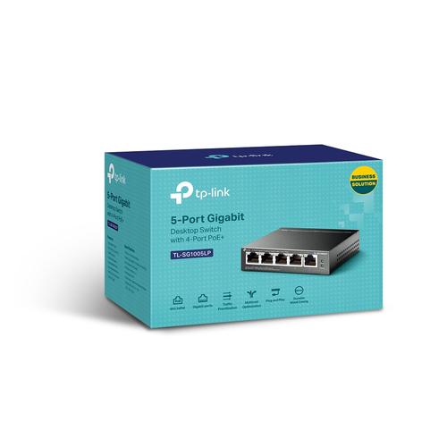 TP-Link TL-SG1005LP netwerk-switch Unmanaged Gigabit Ethernet (10/100/1000) Power over Ethernet (PoE) Zwart - Image 3