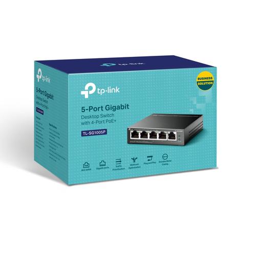 TP-Link TL-SG1005P netwerk-switch Unmanaged Gigabit Ethernet (10/100/1000) Power over Ethernet (PoE) Zwart - Image 2