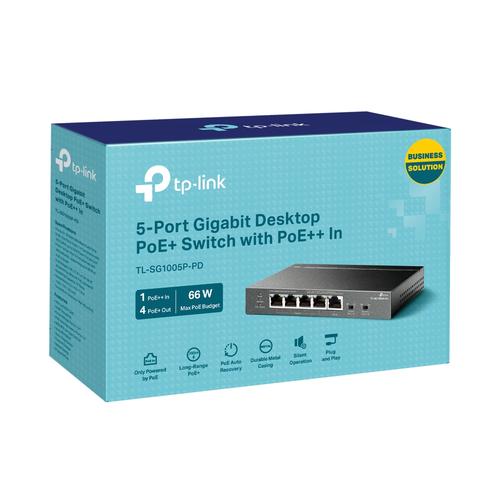 TP-Link TL-SG1005P-PD netwerk-switch Gigabit Ethernet (10/100/1000) Power over Ethernet (PoE) Zwart - Image 6