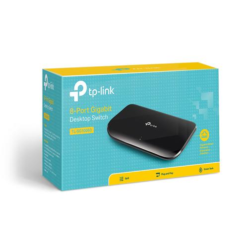TP-Link TL-SG1008D netwerk-switch Unmanaged Gigabit Ethernet (10/100/1000) Zwart - Image 6