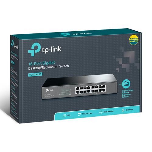 TP-Link TL-SG1016D netwerk-switch Unmanaged L2 Gigabit Ethernet (10/100/1000) Zwart - Image 4