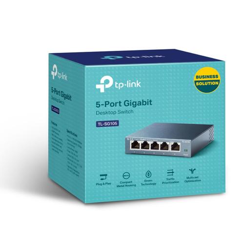 TP-Link TL-SG105 netwerk-switch Unmanaged L2 Gigabit Ethernet (10/100/1000) Zwart - Image 3