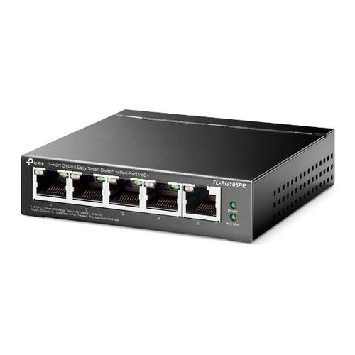 TP-Link TL-SG105PE netwerk-switch Managed L2 Gigabit Ethernet (10/100/1000) Power over Ethernet (PoE) Zwart - Image 2