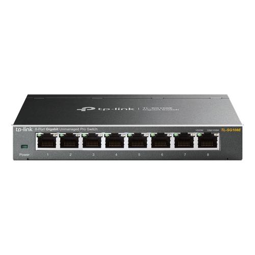 TP-Link TL-SG108E netwerk-switch Managed L2 Gigabit Ethernet (10/100/1000) Zwart - Image 1