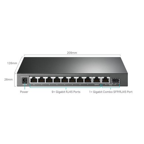 TP-Link TL-SG1210MPE netwerk-switch Managed L2 Gigabit Ethernet (10/100/1000) Power over Ethernet (PoE) Zwart - Image 3