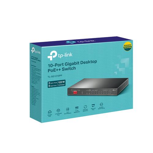TP-Link TL-SG1210PP netwerk-switch Unmanaged Gigabit Ethernet (10/100/1000) Power over Ethernet (PoE) Zwart - Image 3