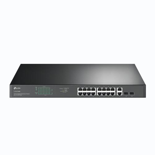 TP-Link TL-SG1218MP netwerk-switch Unmanaged Gigabit Ethernet (10/100/1000) Power over Ethernet (PoE) 1U Zwart - Image 1