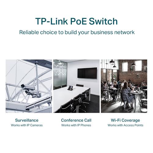 TP-Link TL-SG1428PE netwerk-switch Managed L2 Gigabit Ethernet (10/100/1000) Power over Ethernet (PoE) 1U Zwart - Image 6