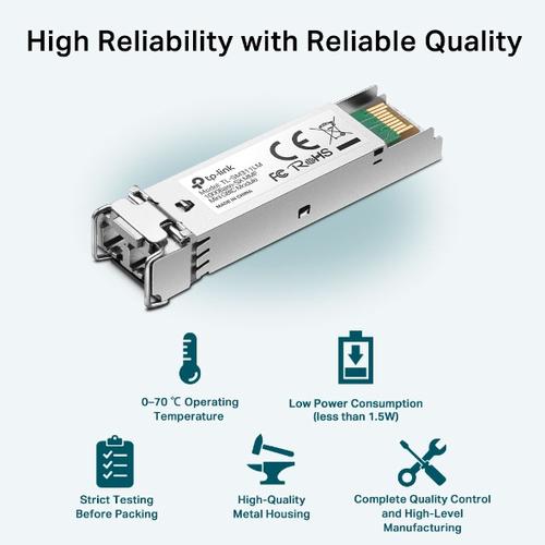 TP-Link TL-SM311LM netwerk transceiver module Vezel-optiek 1250 Mbit/s mini-GBIC/SFP 850 nm - Image 3