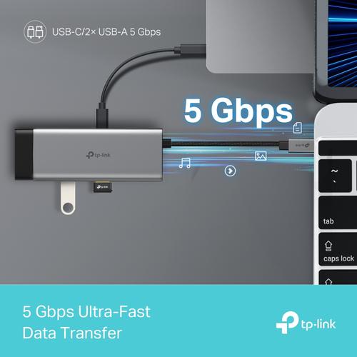 TP-Link UH5020C interface hub USB Type-C 5000 Mbit/s Grijs - Image 7