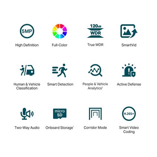 TP-Link VIGI C450 Torentje IP-beveiligingscamera Binnen 2880 x 1620 Pixels Plafond - Image 3