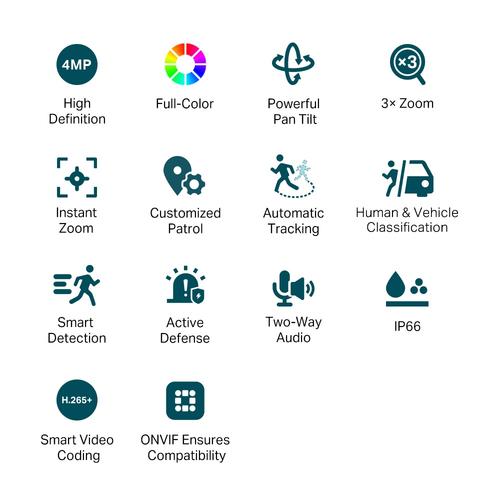 TP-Link VIGI C540V bewakingscamera IP-beveiligingscamera Binnen & buiten 2560 x 1440 Pixels Plafond - Image 2