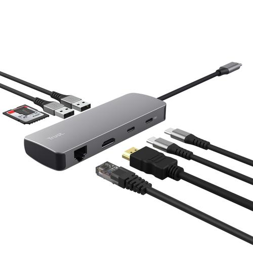 Trust 25672 interface hub USB Type-C Grijs - Image 3