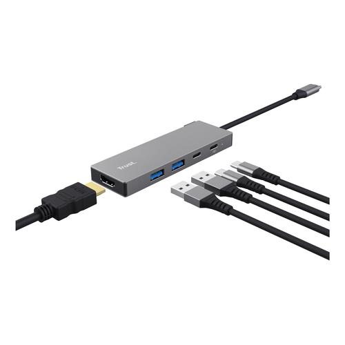 Trust 26062 interface hub USB Type-C Grijs - Image 2