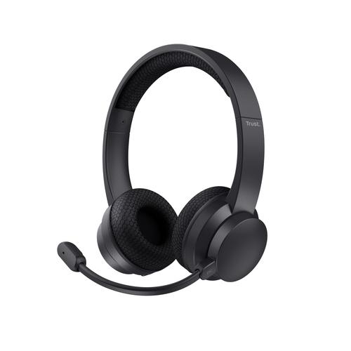 Trust Ayda Headset Bedraad en draadloos Hoofdband Oproepen/muziek USB Type-C Bluetooth Zwart - Image 6