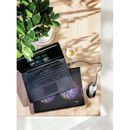 Trust Azul | Laptop Cooling Stand | 2 Ventilatoren | USB-voeding | Blauw Verlicht | max 17.3 inch - Image 4