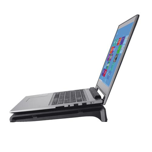 Trust Azul | Laptop Cooling Stand | 2 Ventilatoren | USB-voeding | Blauw Verlicht | max 17.3 inch - Image 3