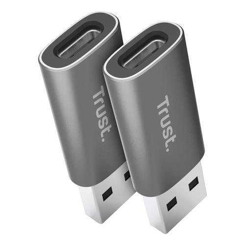 Trust Calyx USB Type-C USB Type-A Grijs - Image 2