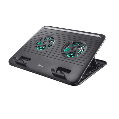 Trust Cyclone | Laptop Cooling Stand | 2 Ventilatoren | USB-voeding | Aanpasbare kantelen | max 16 inch - Image 3