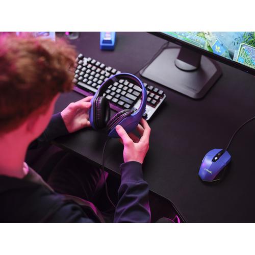 Trust GXT 415B Zirox Headset Bedraad Hoofdband Gamen Blauw - Image 8