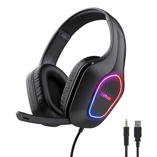Trust GXT 416 ZIROX Headset Bedraad Hoofdband Gamen USB Type-A Zwart - Image 2