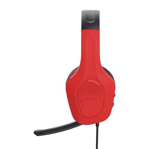 Trust GXT 416S Zirox Headset Bedraad Hoofdband Gamen Zwart, Cyaan, Rood - Image 6