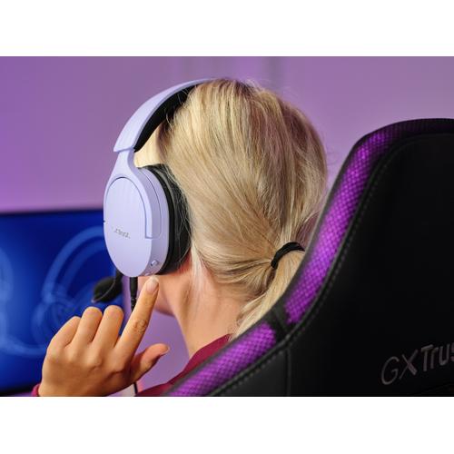 Trust GXT 489P FAYZO Headset Bedraad Hoofdband Gamen Zwart, Paars - Image 4