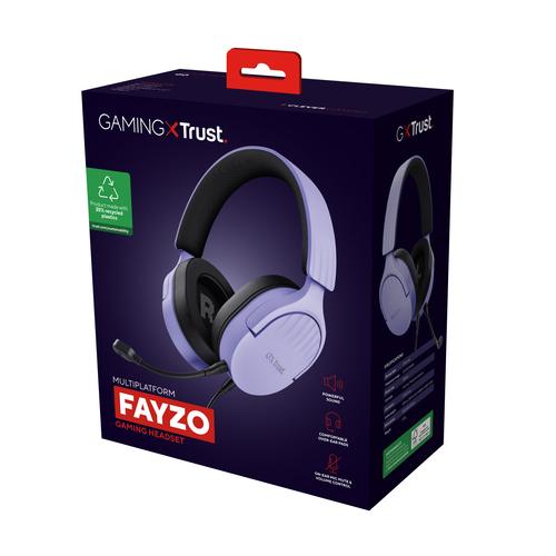Trust GXT 489P FAYZO Headset Bedraad Hoofdband Gamen Zwart, Paars - Image 8