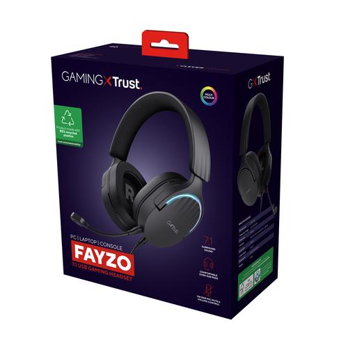 Trust GXT 490 FAYZO Headset Bedraad Hoofdband Gamen USB Type-A Zwart - Image 8