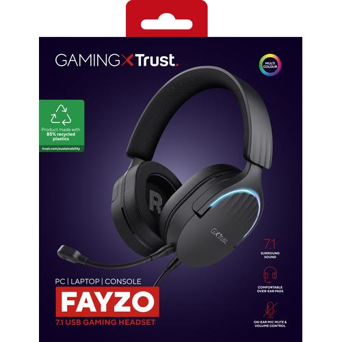 Trust GXT 490 FAYZO Headset Bedraad Hoofdband Gamen USB Type-A Zwart - Image 9
