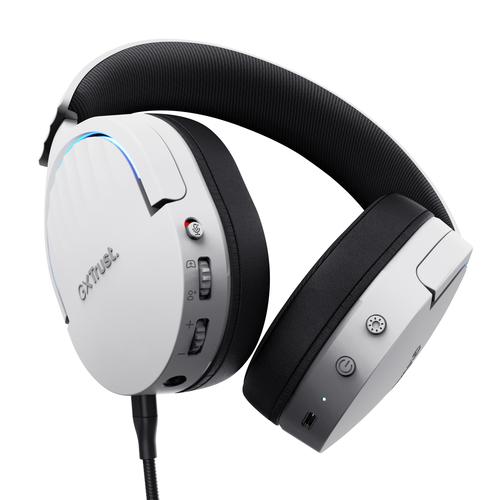 Trust GXT 491W FAYZO Headset Bedraad en draadloos Hoofdband Gamen USB Type-C Bluetooth Zwart, Wit - Image 6
