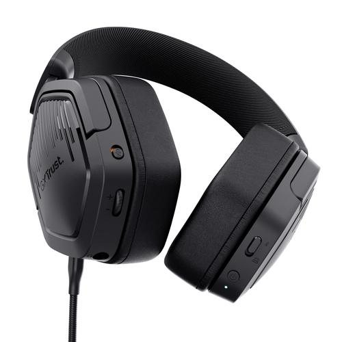 Trust GXT 493 Carus Headset Bedraad en draadloos Hoofdband, Helm Gamen USB Type-C / USB Type-A Bluetooth Zwart - Image 3